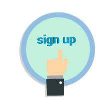  Sign up